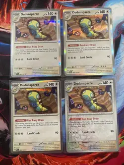 Pokemon TCG 4x Dudunsparce Holo 80/131 Prismatic Evolutions Near Mint - Image 1