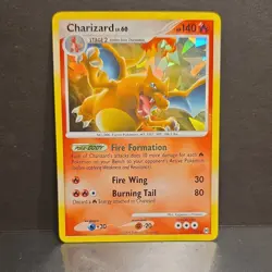 The Pokemon Company Charizard 1/99 Platinum Cracked Ice Holo Rare 140HP ENG 2009 - Image 1