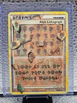 2010 POKEMON HEARTGOLD & SOULSILVER TRIUMPHANT #FOUR ALPH LITHOGRAPH - Image 1