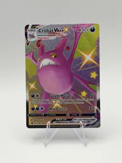 Crobat VMAX SWSH099 Shiny Holo Pokemon Black Star Promo - Image 1