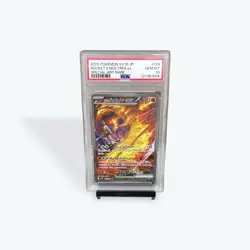 PSA 10 Team Rocket's Moltres ex SAR 124/098 SV10 Pokemon Japanese 2025 #2CG - Image 1