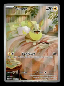 Yamper 099/094 ME02: Phantasmal Flames Holofoil Illustration Rare Pokemon TCG - Image 1