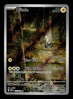 Blitzle 195/182 SV04: Paradox Rift Holofoil Illustration Rare Pokemon TCG - Image 1