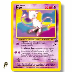 2000 Pokemon Movie Promo Mew 8 WOTC Non Holo MP - Image 1