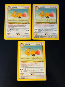 3 x Dodrio 34/64 - Pokemon Jungle - Image 1