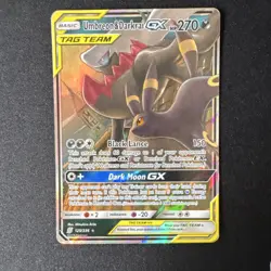 Umbreon & Darkrai GX 125/236 Ultra Rare TAG TEAM Holo SM-Unified Minds Pokemon - Image 1