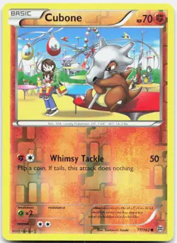 CUBONE 77/162 C BREAKTHROUGH POKEMON REVERSE HOLO LP - Image 1