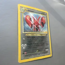 Holo Swirl Scizor 10/75 Neo Discovery Holo Rare Unlimited Pokemon Excellent/NM - Image 2