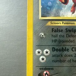 Holo Swirl Scizor 10/75 Neo Discovery Holo Rare Unlimited Pokemon Excellent/NM - Image 4