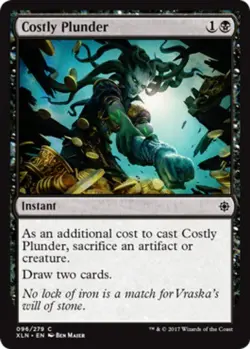 4x MTG Costly Plunder - Foil, Moderate Play, English Ixalan - Image 1