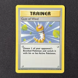 Gust of Wind 93/102 Base Set 4th Print Pokemon Card - Image 2