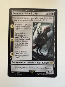 Summon: Primal Odin MTG Magic the Gathering Card NM Near Mint FIN - Image 1