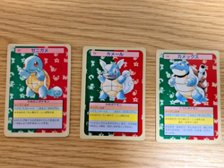Squirtle Wartortle Blastoise Topsun 1995 Japan Pokemon Cards Set 007–009 F/S JP - Image 1