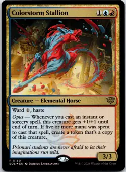 Colorstorm Stallion 180 Rare Secrets of Strixhaven Magic: The Gathering Foil LP - Image 1