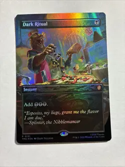 Dark Ritual (Borderless) Teenage Mutant Ninja Turtles Foil MTG + Bonus Rare!!! - Image 1
