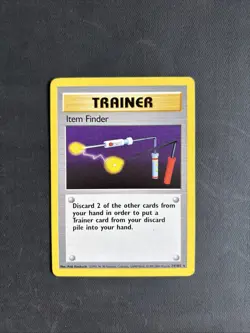 Pokemon TCG Item Finder Base Set 1999/2000 4th Print Regular Rare Non Holo WOTC - Image 1