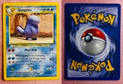 Quagsire 48/64 1st Edition Neo Revelation 2001 Yuka Morii Pokemon TCG Card | MP - Image 3