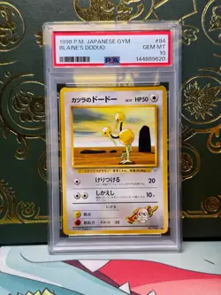 PSA 10 1999 Pokemon Japanese Gym Blaine's Doduo #84 Gem Mint - Image 1