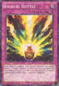 1x (NM) Raigeki Bottle - BP03-EN224 - Shatterfoil - 1st Edition YuGiOh - Image 1