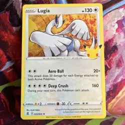 Pokemon TCG Lugia Celebrations Holo Rare Card 022/025 25th Anniversary - Image 1