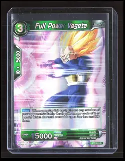Dragon Ball Super - Full Power Vegeta - BT2-076 R Battle Card Foil CB-2-2-B-26 - Image 1