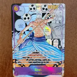 Bandai One Piece CCG Enel OP15-118 Holo Super Rare Character Card 8000 Power - Image 3