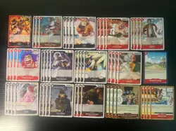 One Piece TCG Red/Black Sabo Leader Deck - 51 Cards – Ready to Play – English - Image 1