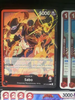 One Piece TCG Red/Black Sabo Leader Deck - 51 Cards – Ready to Play – English - Image 2