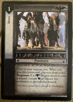 LOTR TCG Hides 4R19 Two Towers LP Dunland Card (Decipher) - Image 1