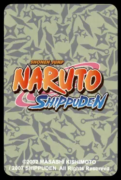 2007 Naruto Shippuden Shonen Jump Sasuke Uchiha Poker Card #J - Image 2