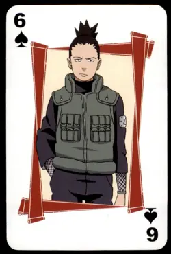 2007 Naruto Shippuden Shonen Jump Shikamaru Nara Poker Card #6 - Image 1
