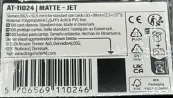 Matte Jet 100 ct Dragon Shield Sleeves Standard Size - Image 3