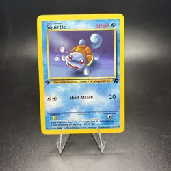 68/82 Squirtle Team Rocket Pokemon Vintage Common First Edition NM -j - Image 1