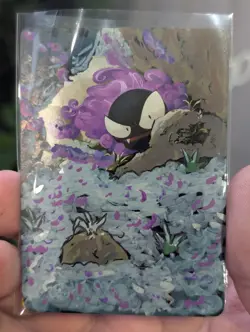 Gastly full art custom painting by JWindArt ACEO custom Pokemon TCG - Image 2