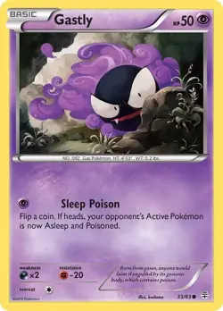 Gastly full art custom painting by JWindArt ACEO custom Pokemon TCG - Image 5