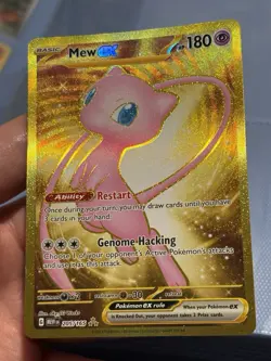 Pokemon Mew ex 205/165 Gold Secret Rare Scarlet & Violet: 151 - Image 1