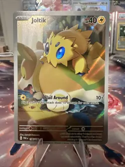 Pokemon Joltik 196/182 Illustration Rare Paradox Rift NM Condition - Image 1