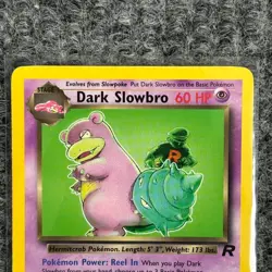 Vintage Pokemon Team Rocket Dark Slowbro 29/82 Rare LP - Image 3
