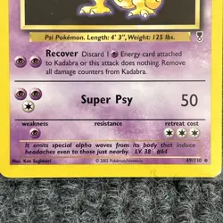 Vintage Pokemon Kadabra Legendary Collection 49/110 Psychic NM Uncommon WOTC - Image 4
