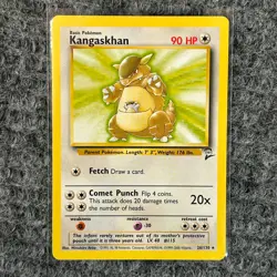 Vintage Pokemon Base Set 2 Kangaskhan 26/130 Non Holo NM - Image 1