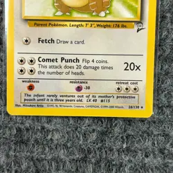 Vintage Pokemon Base Set 2 Kangaskhan 26/130 Non Holo NM - Image 4