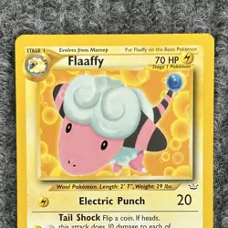 Vintage Pokemon Neo Revelation Flaaffy 28/64 Regular Uncommon Very Good - Image 3