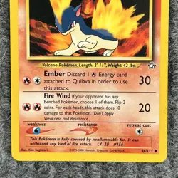 Pokemon Neo Genesis Regular Quilava 46/111 Stage 1 Uncommon Very Good - Image 4