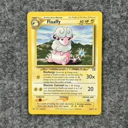 Vintage Pokemon Neo Genesis Flaaffy Regular LV16 34/111 Stage 1 Lightning Nm - Image 1