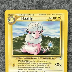 Vintage Pokemon Neo Genesis Flaaffy Regular LV16 34/111 Stage 1 Lightning Nm - Image 3