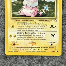 Vintage Pokemon Neo Genesis Flaaffy Regular LV16 34/111 Stage 1 Lightning Nm - Image 4