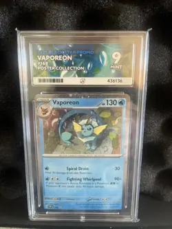 Vaporeon Black Star Promo COSMOS Holo 168 Mint Ace Grading 9 Pokemon Slab - Image 1