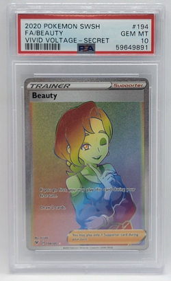2020 Pokemon Vivid Voltage #194 - PSA GEM MINT 10 - Full Art - Secret - BEAUTY - Image 1