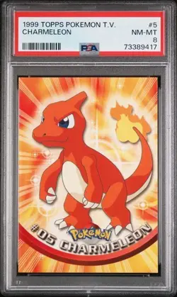 Charmelon Topps Pokemon TV 1999 PSA 8 NM-MT - Image 1