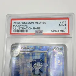 Pokemon TCG Scarlet & Violet 151 Poliwhirl 176/165 Illustration Rare Holo PSA 9 - Image 3